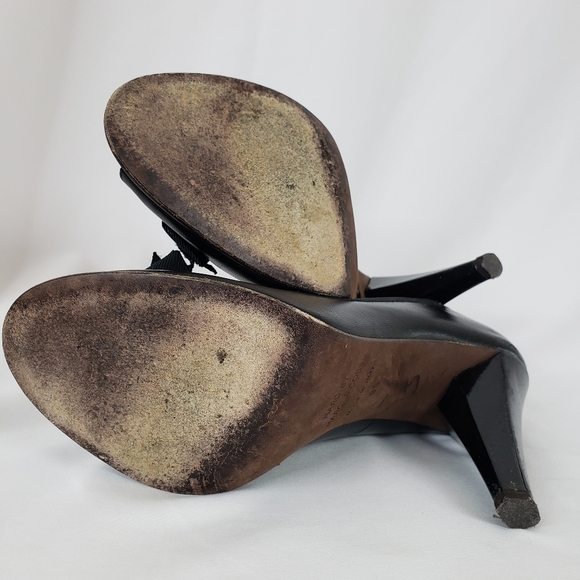 Marc by Marc Jacob's Black Open Toe Pumps - Picture 7 of 16